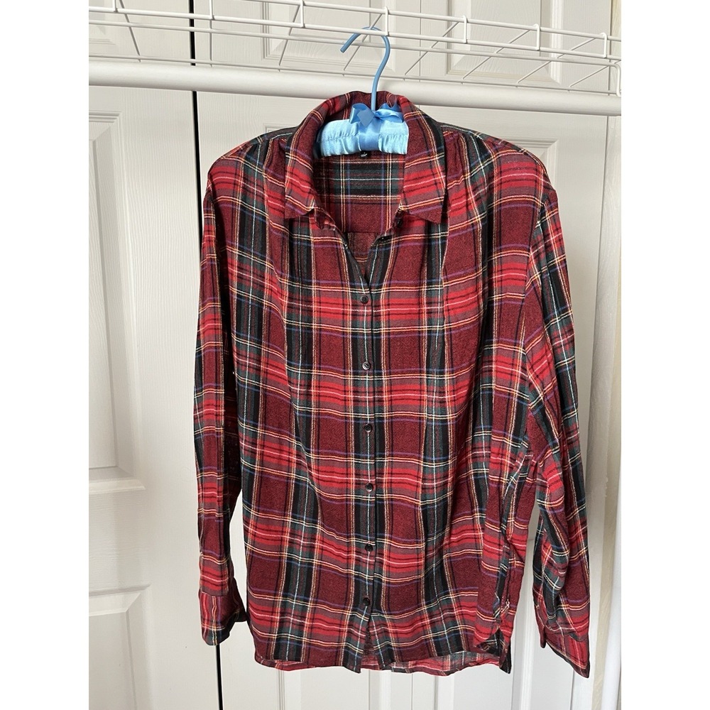 Madewell Size Small Central Longsleeve‎ Tartan Plaid Shirt